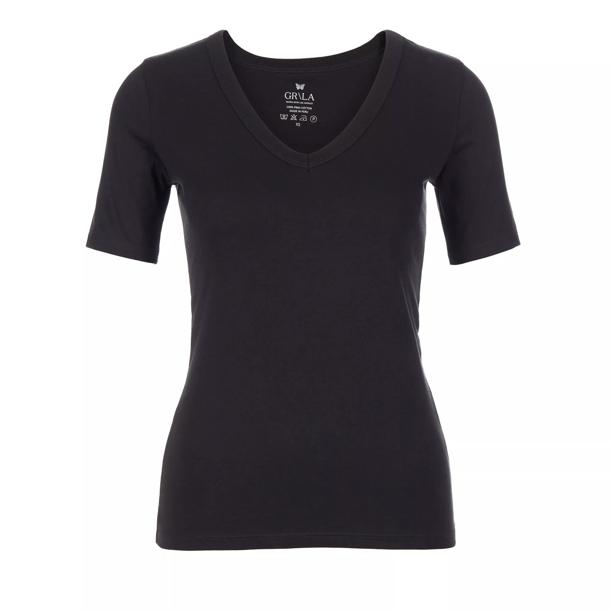 Thumbnail - Georg Roth Los Angeles - SANTA BARBARA Women T-Shirt V - Größe XL - schwarz
