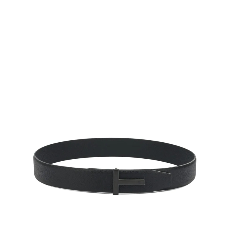 Tom Ford Gürtel "T Icon" Leather Belt Black
