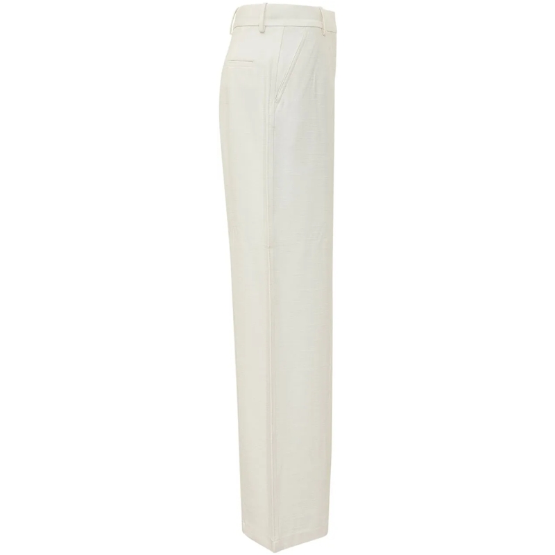 Calvin Klein Hose Pantaloni Ampi con Pieghe weiß(Image 3)