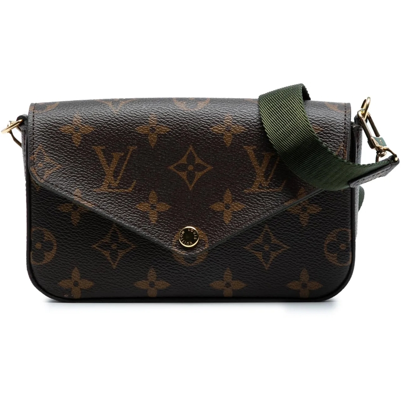 Louis Vuitton Schultertasche Monogram Felicie Strap And Go braun