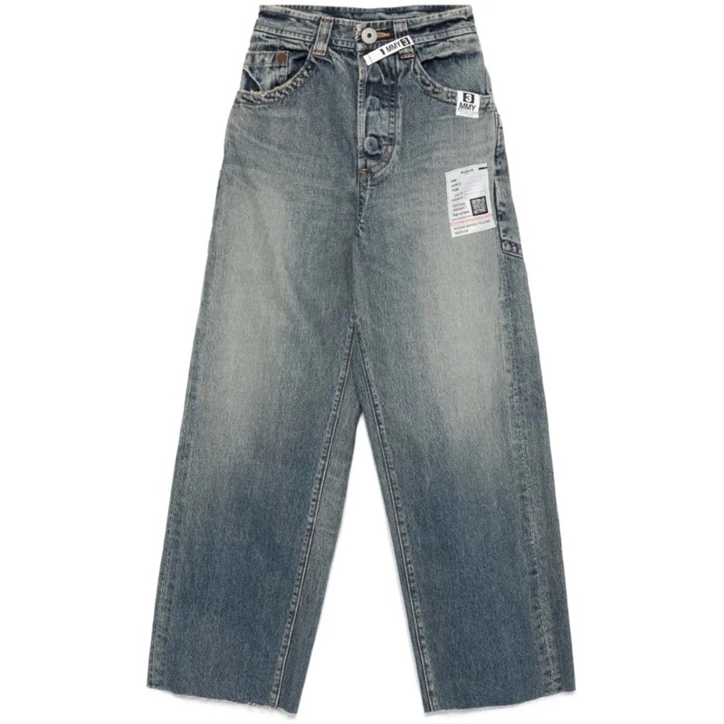 Maison Mihara Yasuhiro Jeans Slim Fit Huge Details Jeans Indigo blau