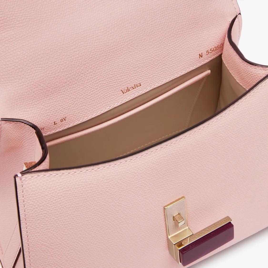 Valextra Hobo bags Iside Quarzo Top Handle Mini B in roze