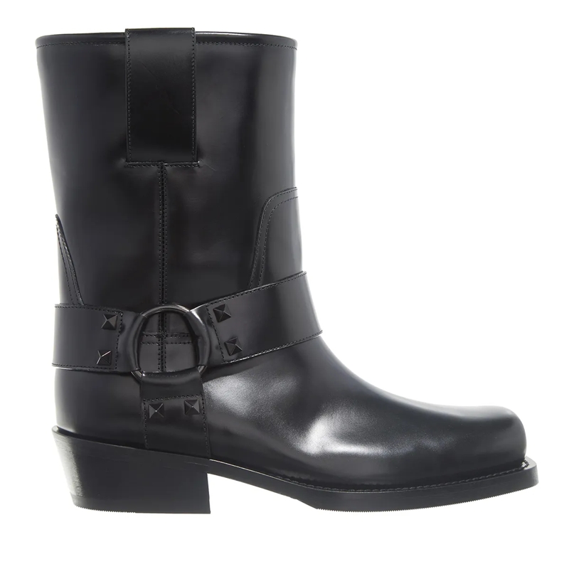 Valentino Garavani Biker Boots Biker Rockstud Nero