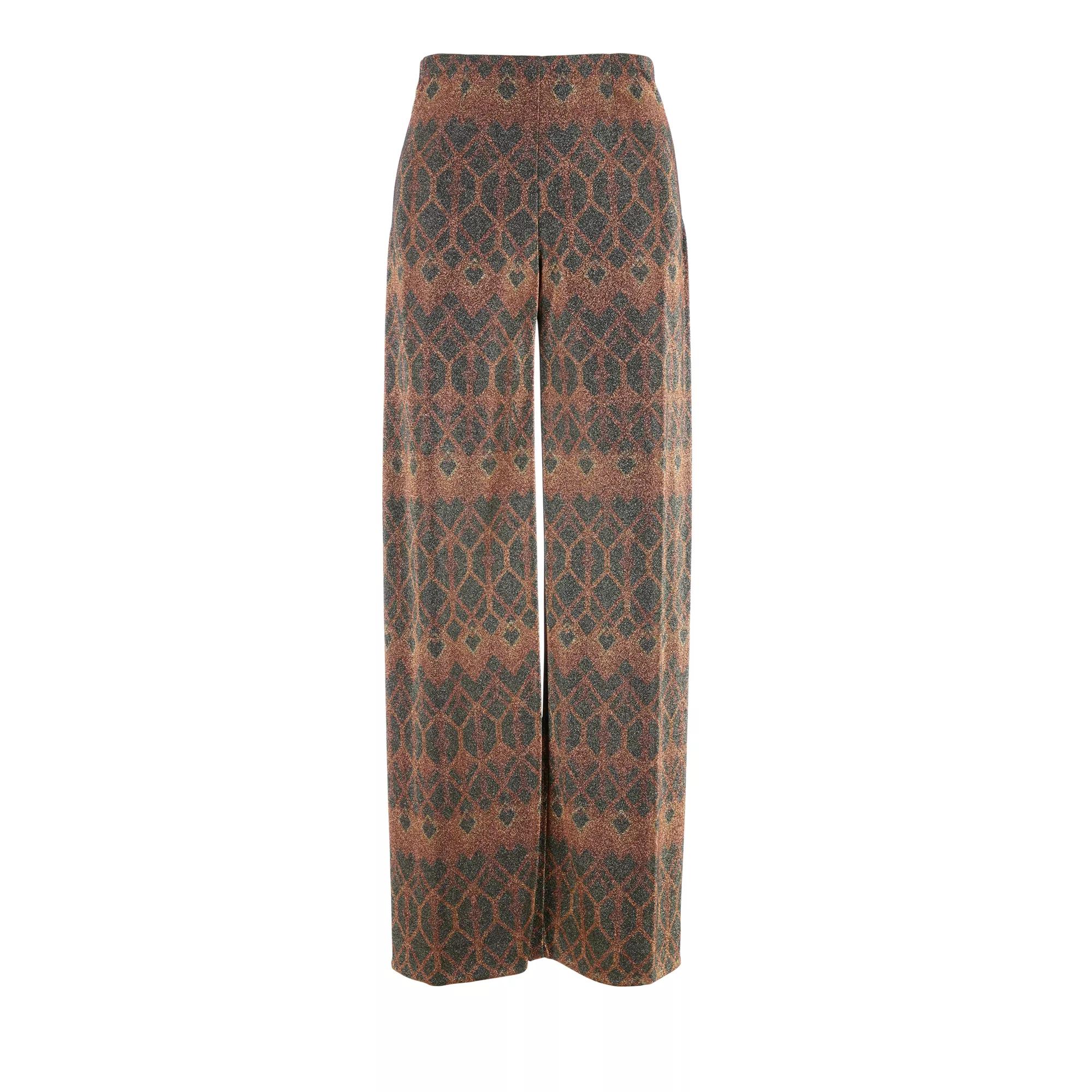 Thumbnail - Seductive - Kimberley Geometric Cropper Lurex Hose - Größe 32 - orange
