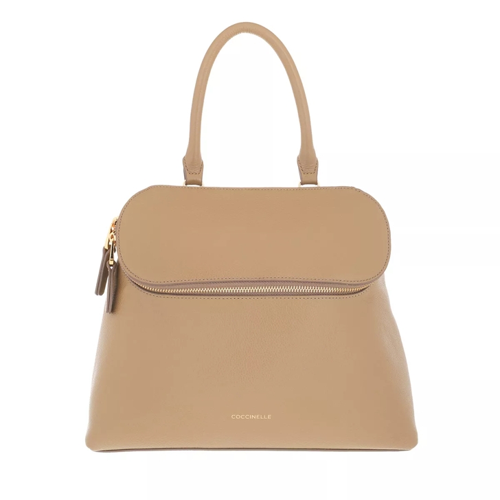 Coccinelle Juliette Handbag Bottalatino Leather Taupe Cartable