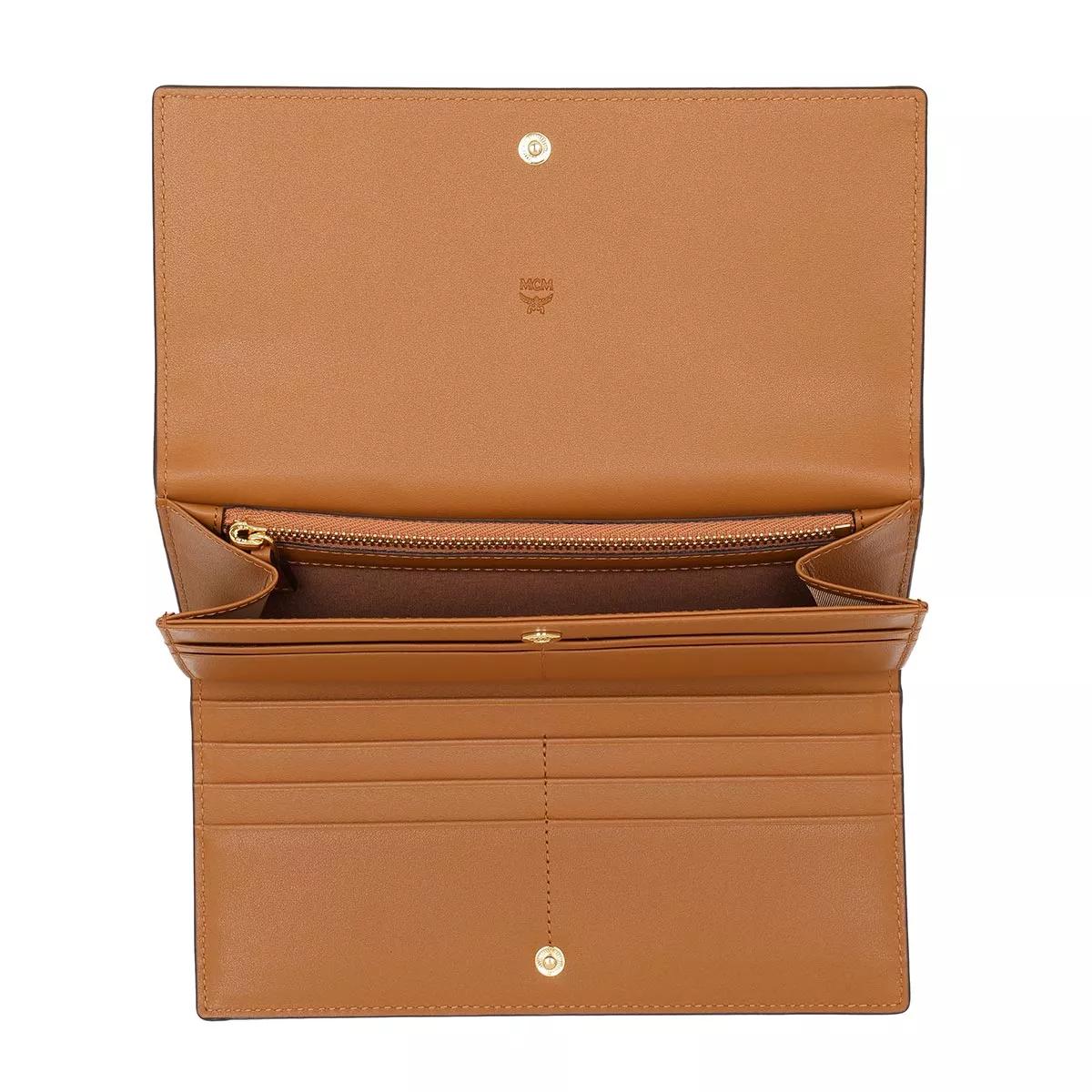 Thumbnail - MCM Portemonnaie - Aren Vi Continental Lrg Co, One Size - Gr. unisize - in Cognacbraun - für Damen