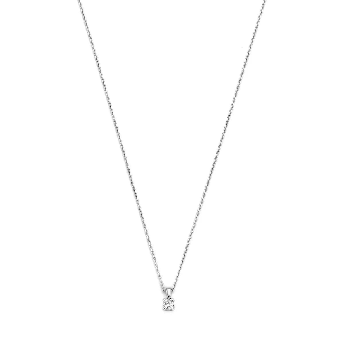 Isabel Bernard Halskette - De la Paix Christine 14 karat necklace  diamond 0 - Gr. unisize - in Silber - für Damen