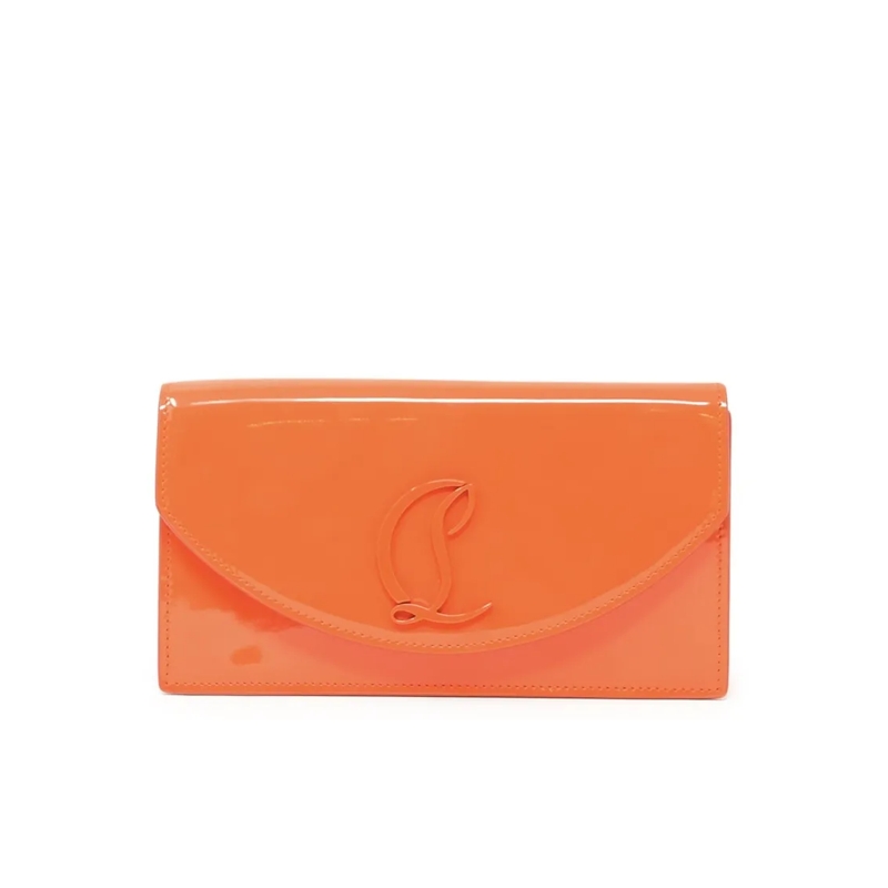Christian Louboutin Clutch Vitamine Patent Loubi54 Orange