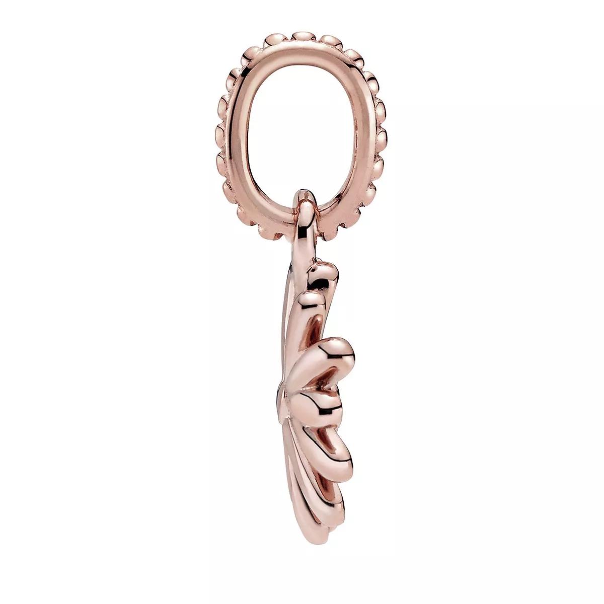pandora bijouterie, rosafarbenes gänseblümchen charm-anhänger en quarz - pendentifs & charmspour dames