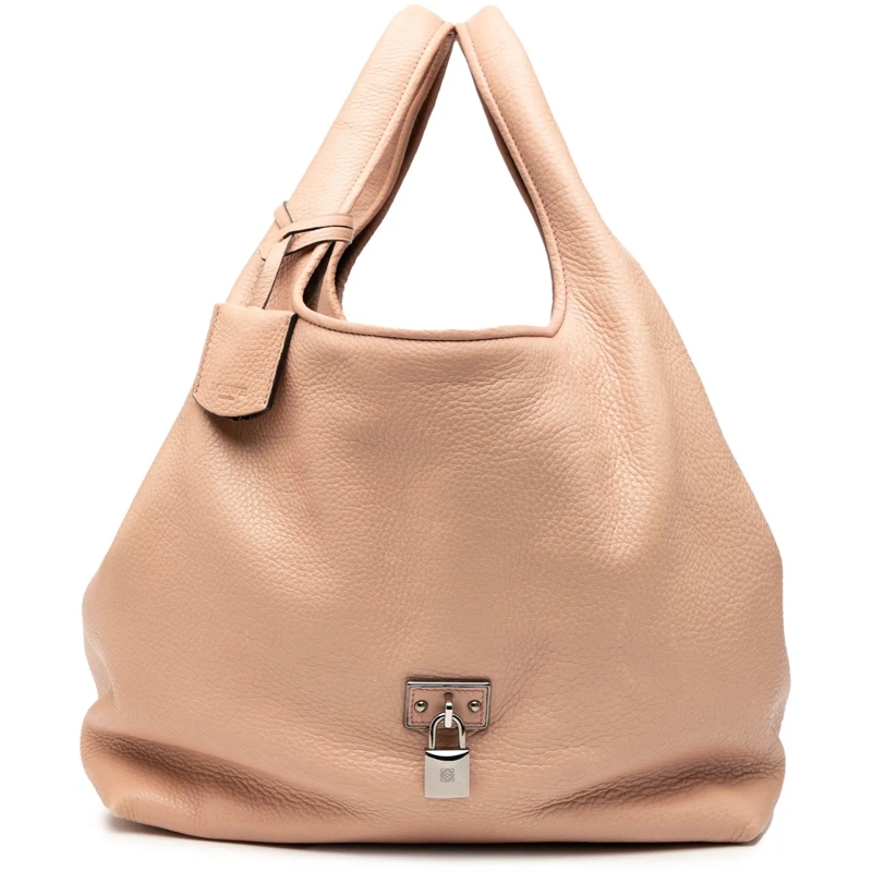 Loewe Sac à bandoulière Calfskin Calle Lock Shoulder Bag braun