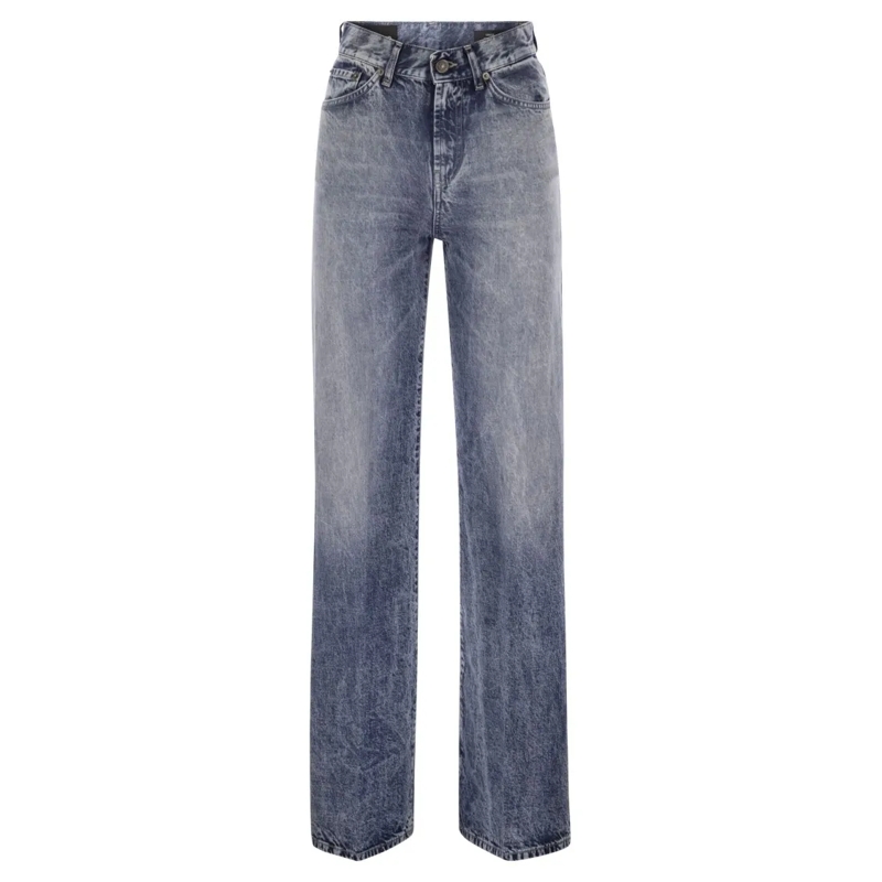 Dondup Jeans Amber - Wide-Leg Jeans Blue