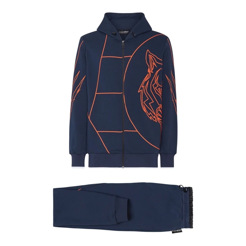 Plein Sport Jogginghose Jogginganzug Tiger dunkel-blau
