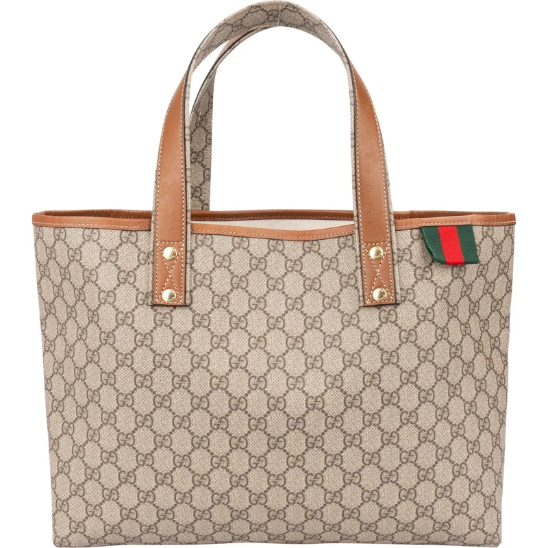 Gucci Schultertasche Gucci Canvas GG Monogram Sherry Line Handbag braun