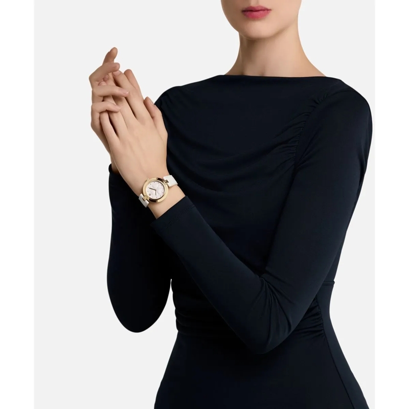 Furla Quarzuhr Quarz-Analoguhr Furla Logo Links weiss(Image 4)