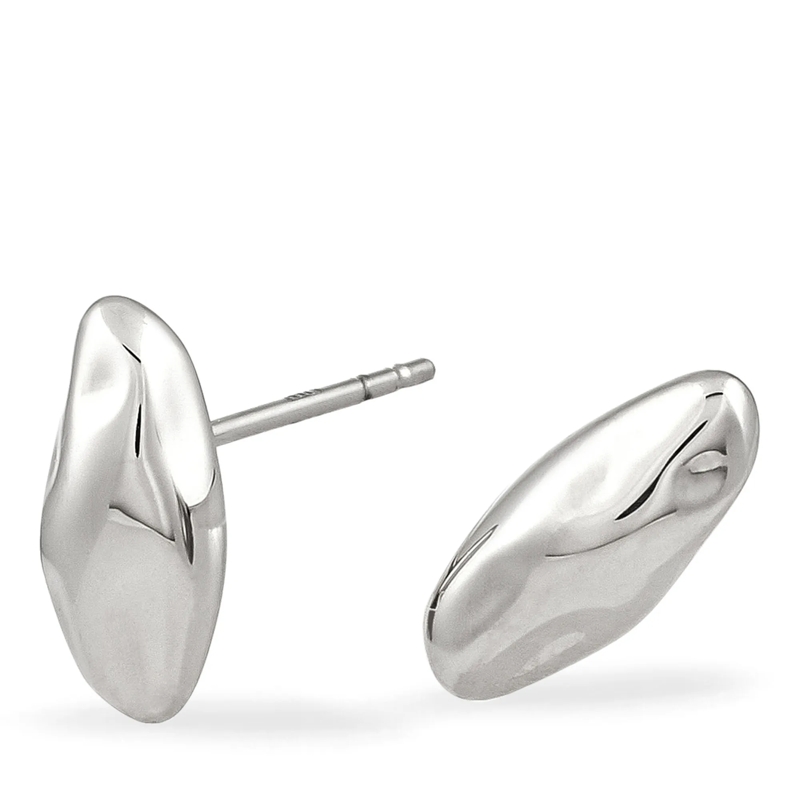 Copenhagen Ohrstecker Edelstahl Ohrringe - Organics silber