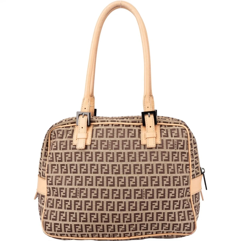 Fendi Schultertasche Fendi FF Monogram Zucca Handbag mehrfarbig