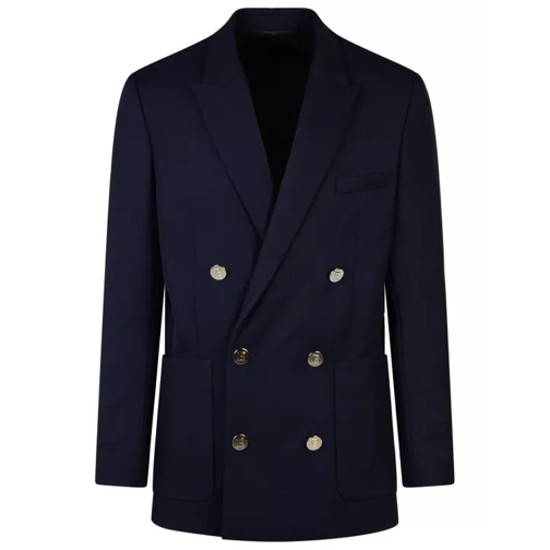 Balmain  Blue Wool Blazer Blue