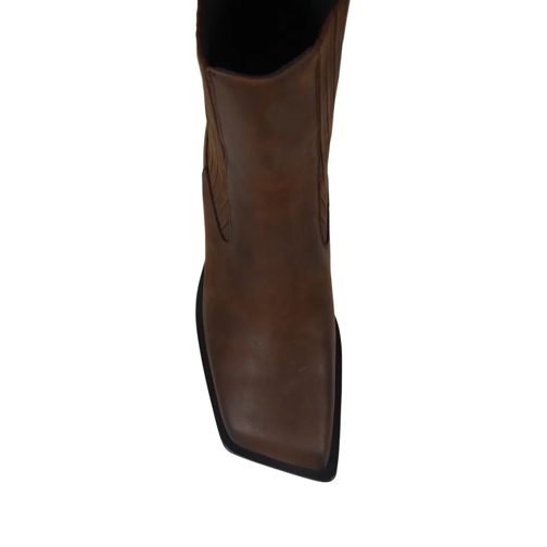 Amina Muaddi Stiefel Chiara Chelsea Boot 40 Brown (Image 4)