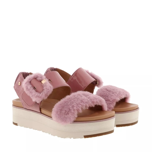 UGG W Fluff Chella Sandals Pink Dawn Sandaler