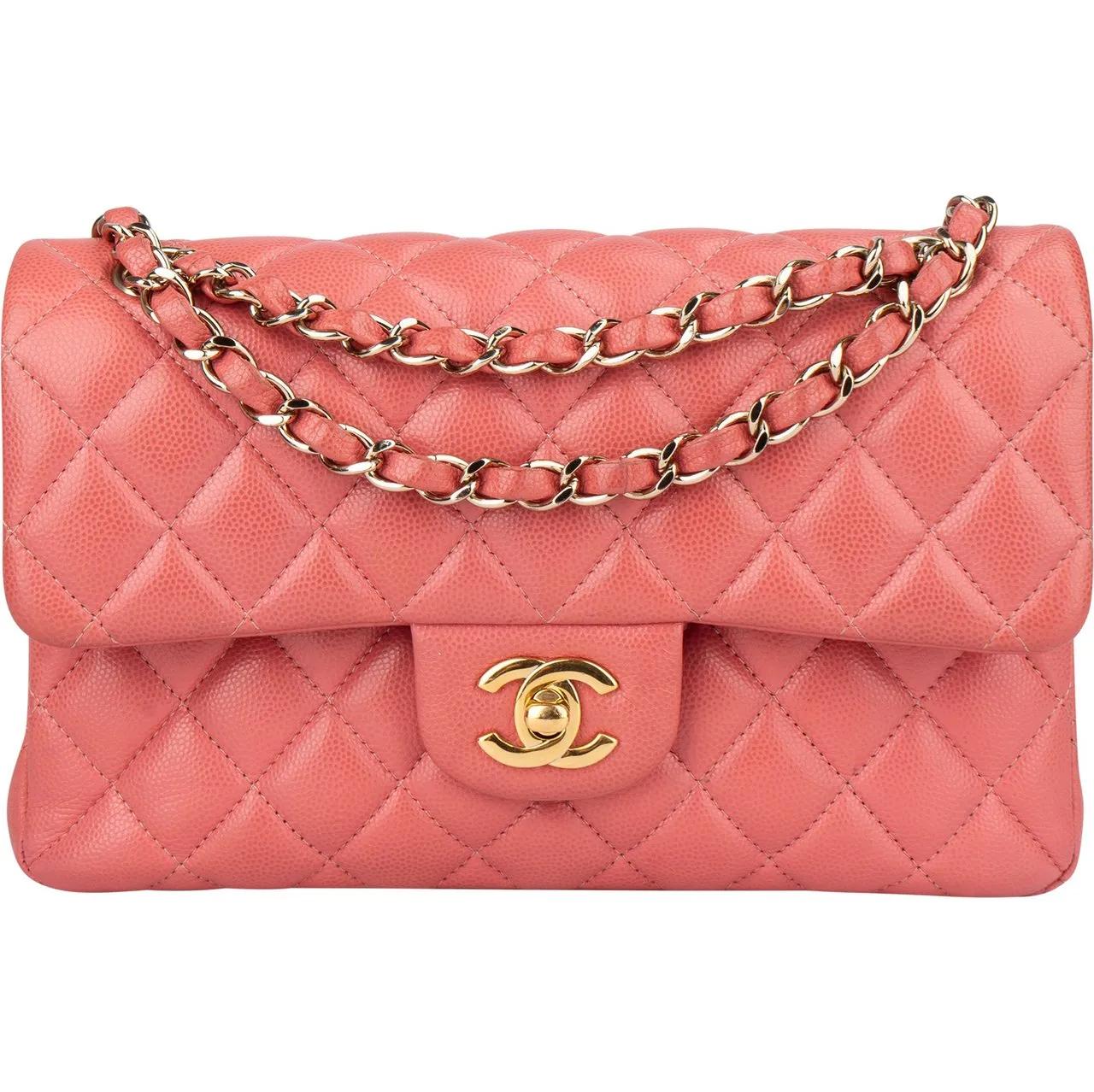 Chanel Crossbody Bags - Chanel Quilted Caviar Leather Small Double Flap Cr - Gr. unisize - in Gold - für Damen