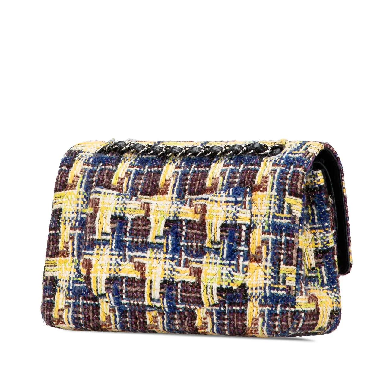 Thumbnail - Chanel Hobo Bags - Medium Classic Tweed Double Flap - Gr. unisize - in Gelb - für Damen