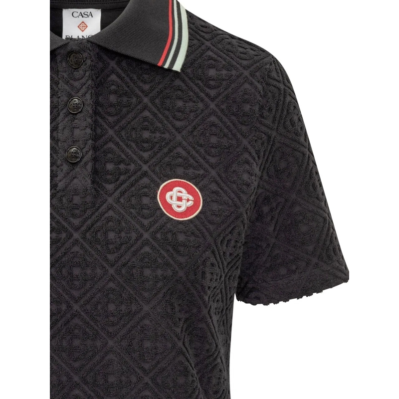 Casablanca Polo T-shirt Casablanca schwarz(Image 3)