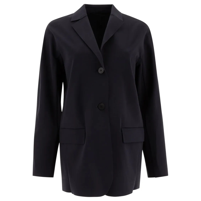 Max Mara Blazer Single-Breasted Jersey Blazer Black