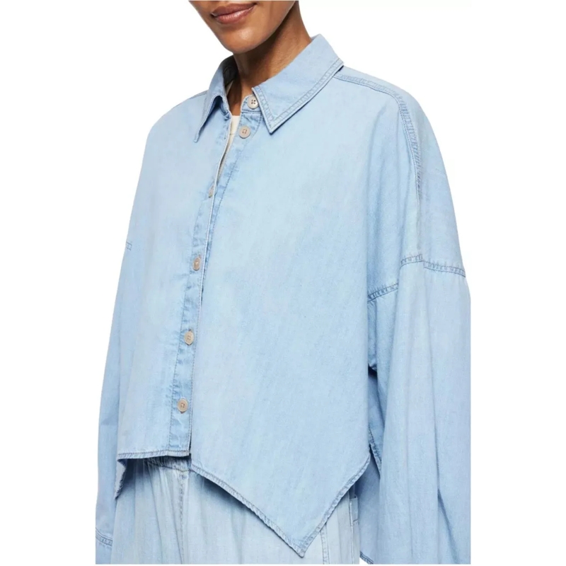 DRYKORN Chemisier Drykorn Oshia Blouses Lichtblauw 260226 Oshia blau(Image 2)