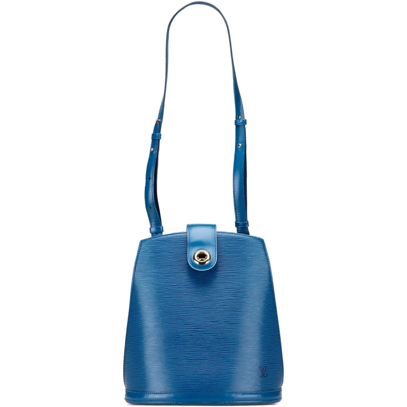 Louis Vuitton Schultertasche Epi Cluny blau