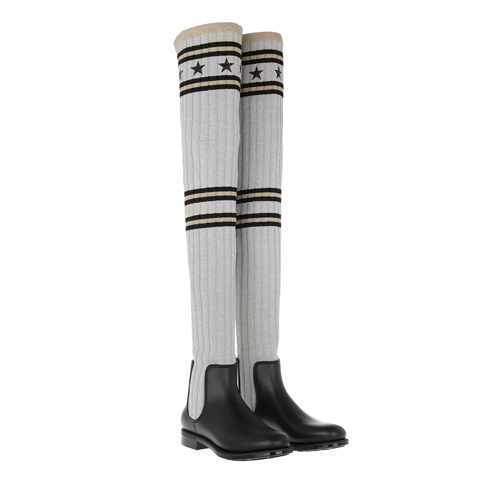 Givenchy Over The Knee Sock Boots Gold/Silver Stivale