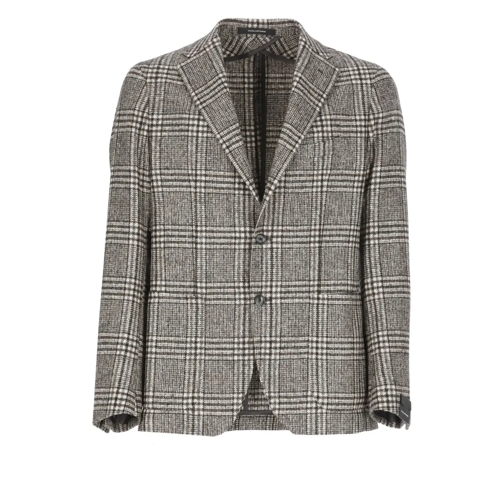 Tagliatore Blazer Alpaca And Wool Jacket Brown