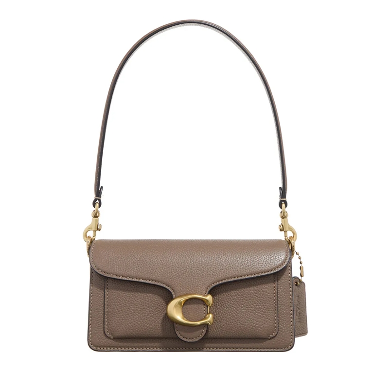 Coach Satchel Polished Pebble Leather Tabby Shoulder Bag 20 Refr Dark Stone