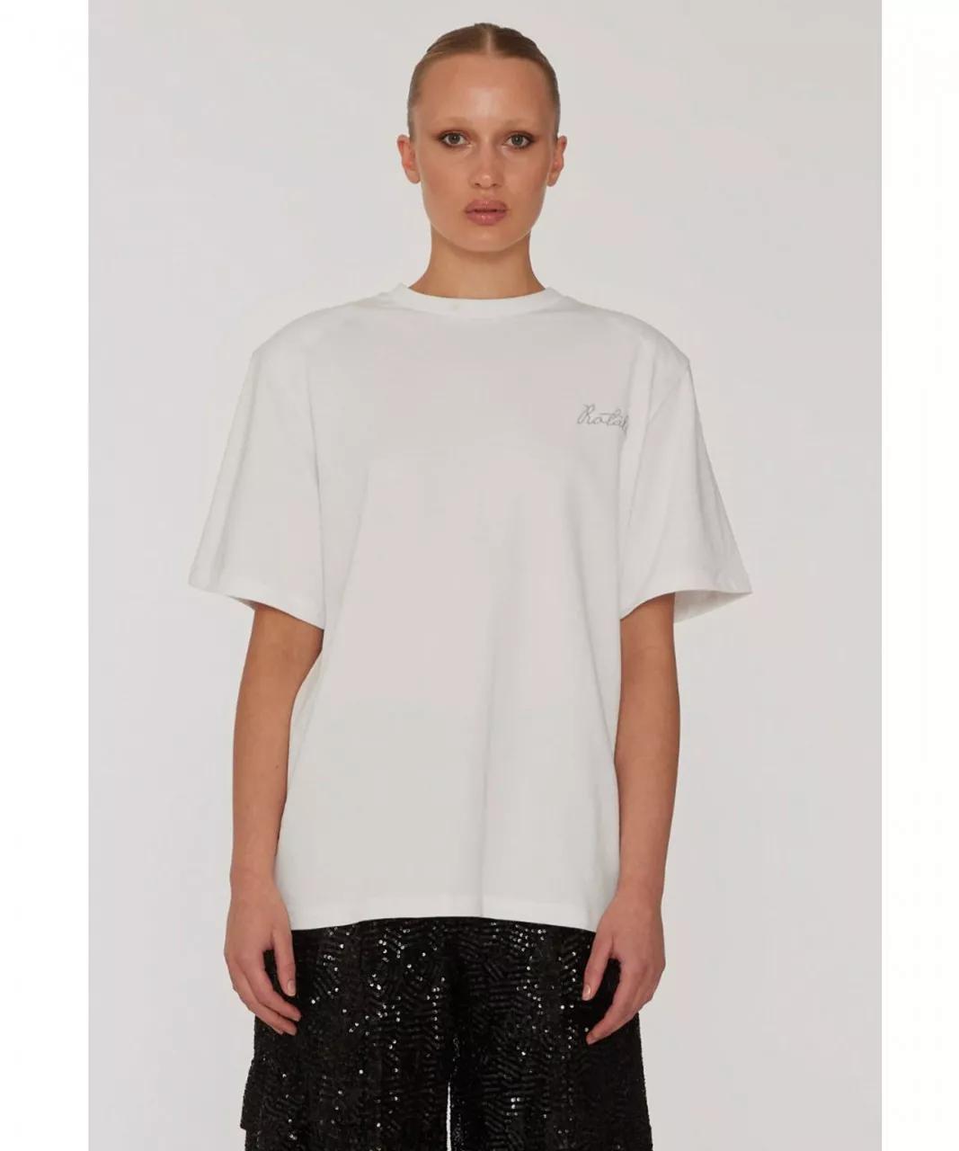 Rotate - ROTATE Oversized T-Shirt, 2 Farben - Größe 34 - white