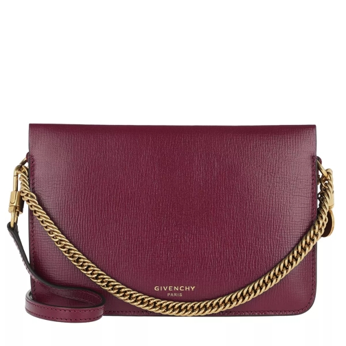 Givenchy Cross3 Bag Grained Leather Purple/Chestnut Crossbody Bag