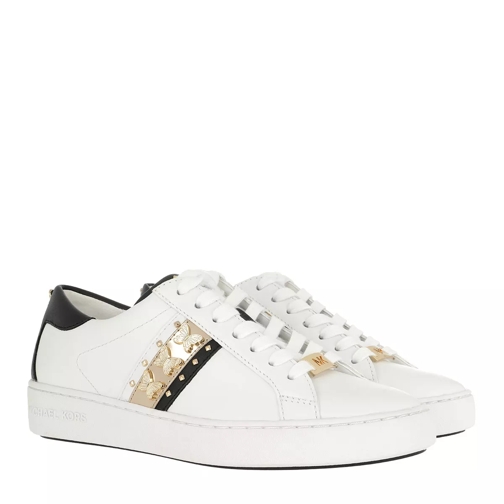 MICHAEL Michael Kors Keaton Stripe Sneaker Optic White/Pale Gold Low-Top Sneaker
