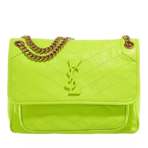 Saint Laurent Women´s Pink Niki Shoulder Bag Yellow Crossbody Bag