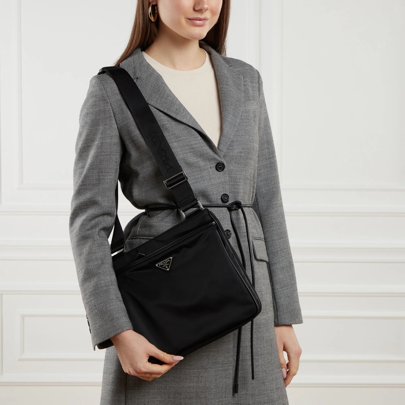 Prada Crossbody Bag Re-Nylon Saffiano Shoulder F0002 nero(Image 2)