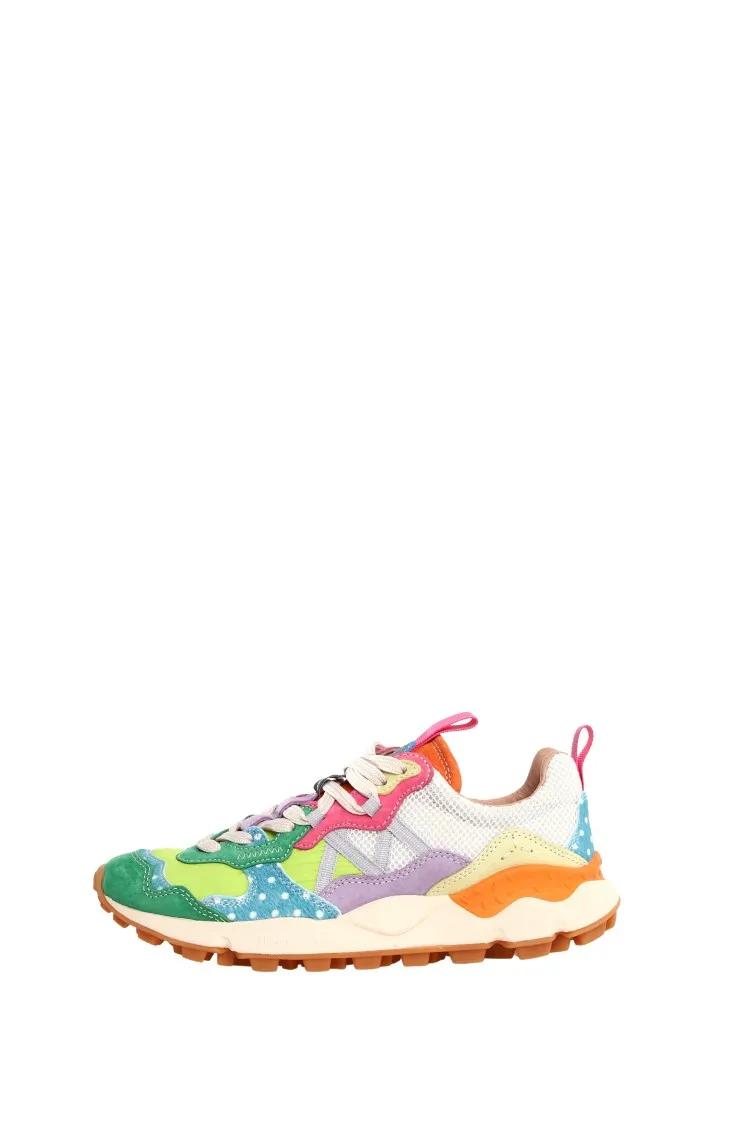 Thumbnail - Flower Mountain Low-Top Sneaker - Multicolored Suede Sneakers With Antibacterial Ins - Gr. 38 (EU) - in Bunt - für Damen