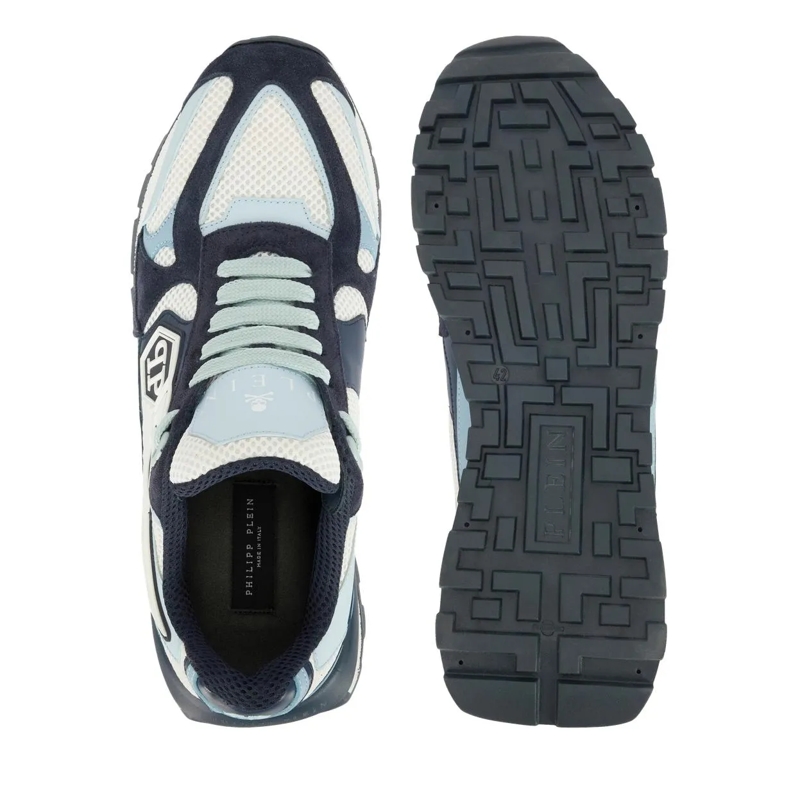 Philipp Plein Low-Top-Sneaker Mit diesen Predator-Sneakern in Lo-Top-Form aus ge hell-blau(Image 4)