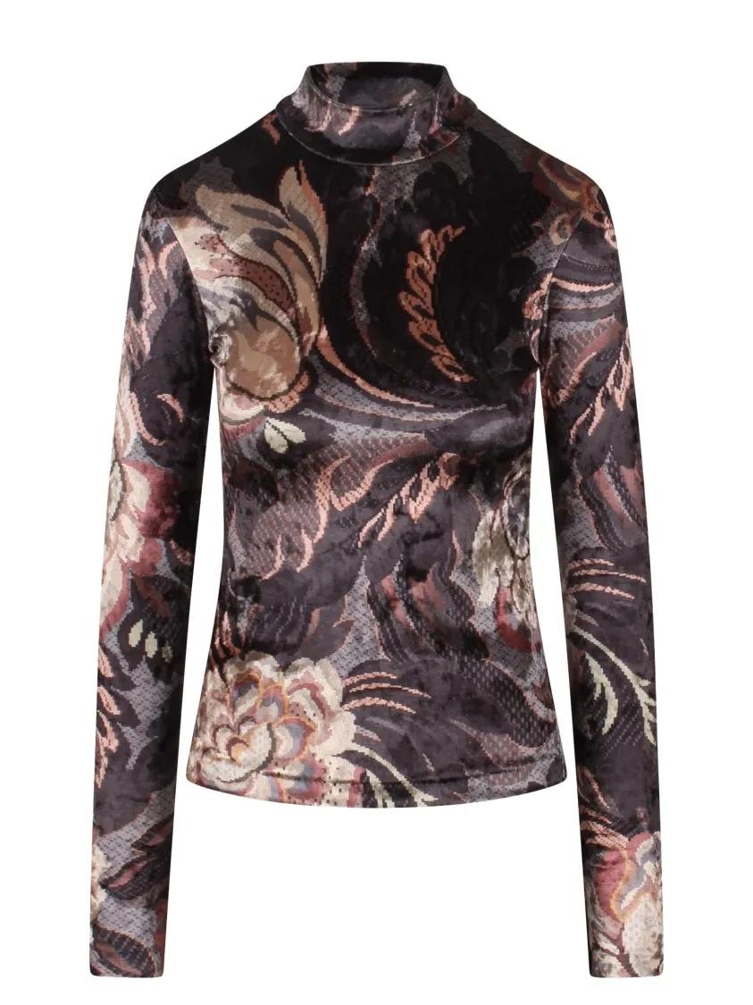 Etro - Paisley Chenille Top - Größe 40 - bunt