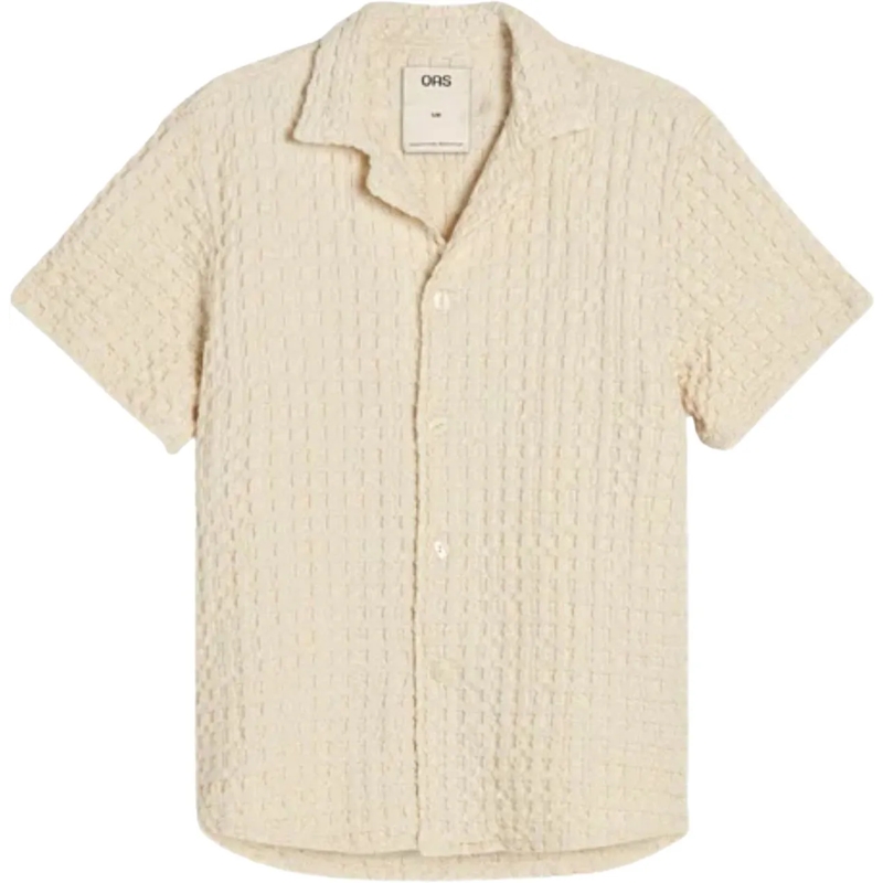 OAS Haut décontracté Waffle shirt ' Ecru Cuba' weiß(Image 2)