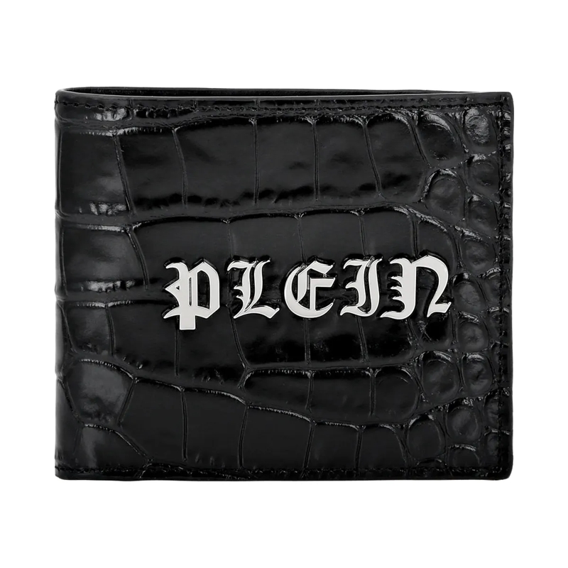 Philipp Plein Geldbörse Geldbörse Gothic Plein Crocco Print schwarz
