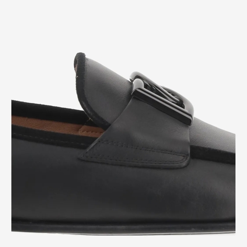 Dolce&Gabbana Mocassin Dg Logo Leather Loafers Black (Image 5)