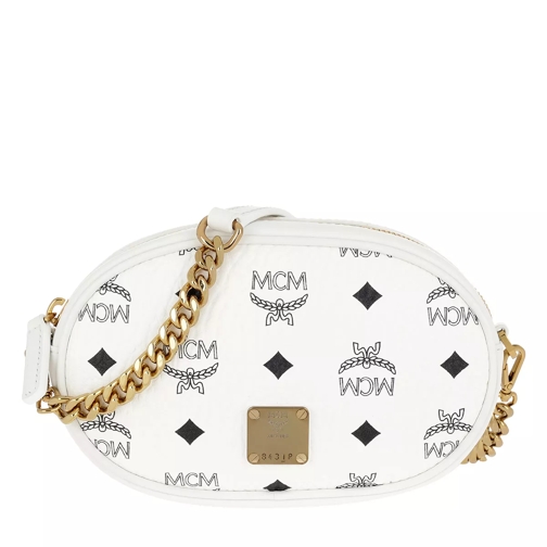 MCM Essential Visetos Original Belt Bag Small White Sac à bandoulière