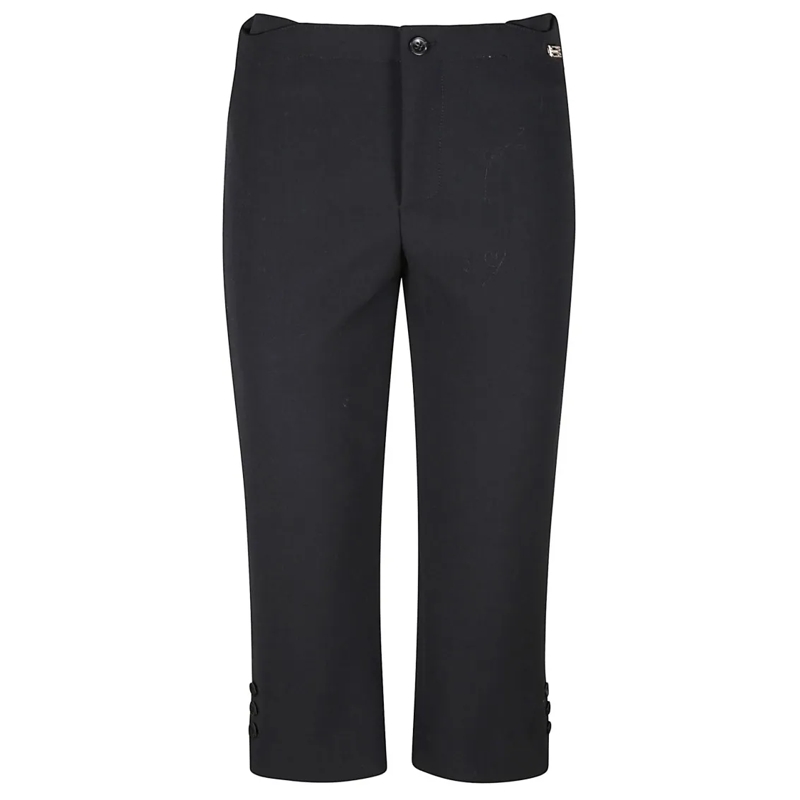 Victoria Beckham  Tab Detail Cropped Trouser Black