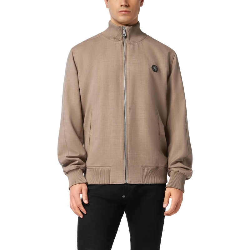 Philipp Plein Lederjacke Jacke beige(Image 3)