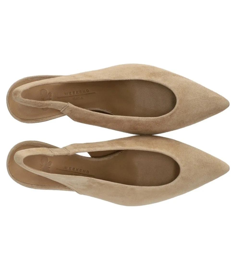 Thumbnail - Max Mara Hohe Schuhe - Orma Beige Slingback Pump - Gr. 40 (EU) - in Beige - für Damen