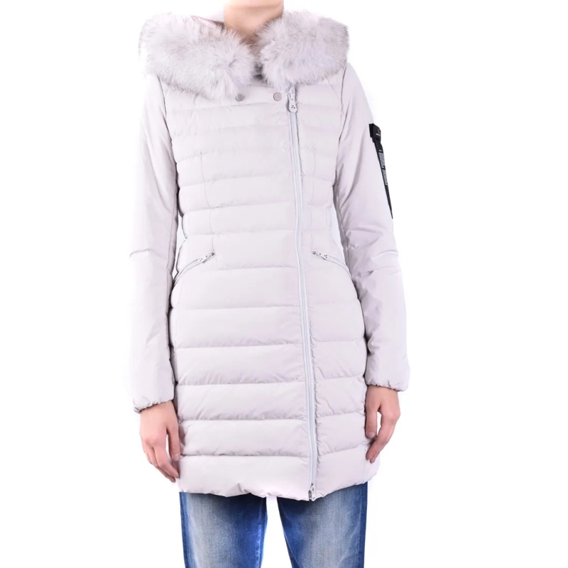 Peuterey  Sky Blue Quilted Down Jacket White