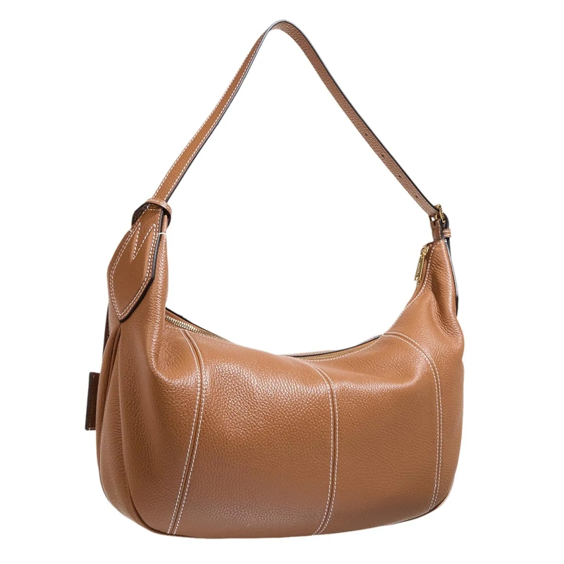 Lancel Hobo Bag Victoire Grained Cowhide Leather - L Zip Hobo Camel(Image 2)