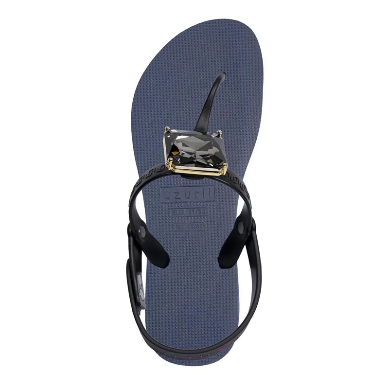 UZURII Flip Flops Zehentrenner Selena Diamond Silver marineblau(Image 3)